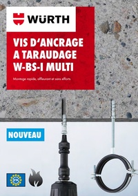 Nouveau vis d'ancrage a taraudage W-BS-I multi